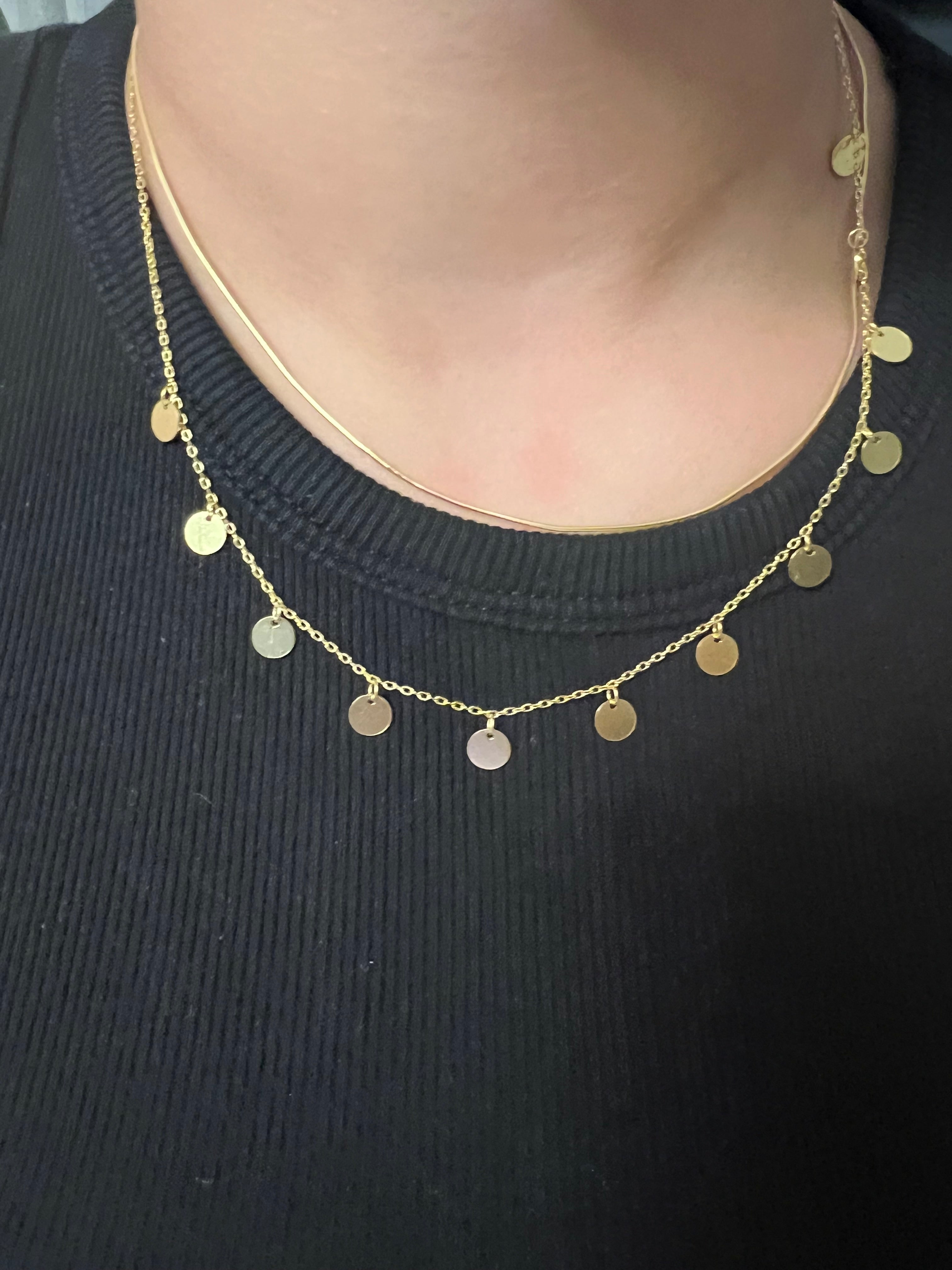 Mini disk doble chain 925
