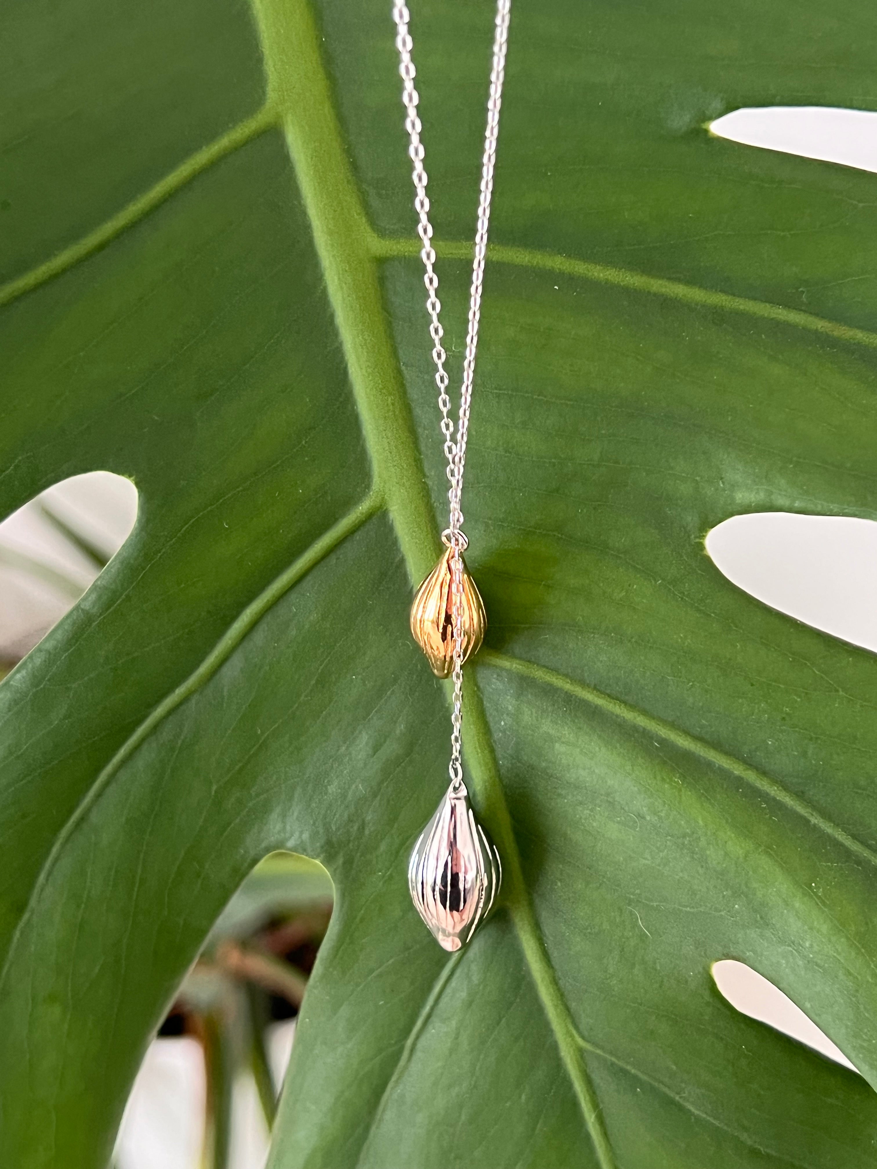 Two tone drops Necklace