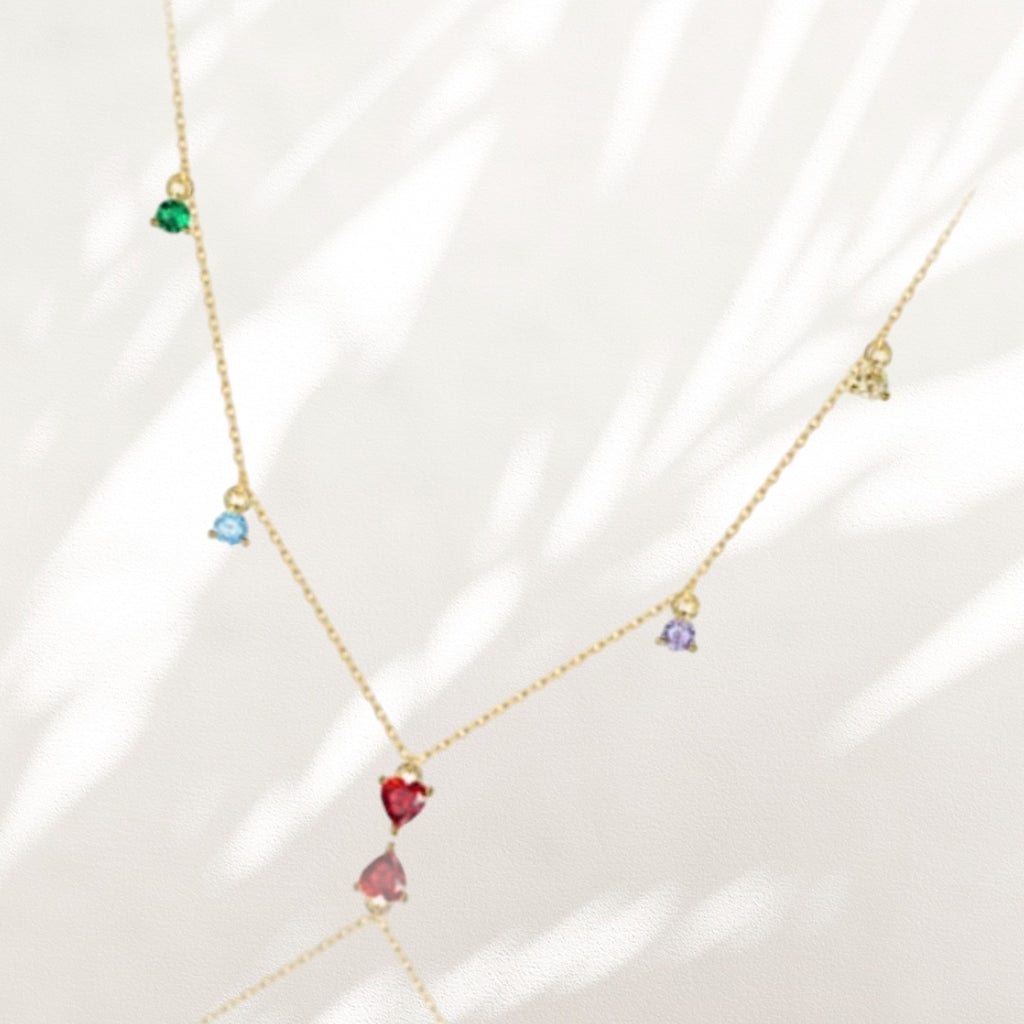 925 Gem multi Necklace