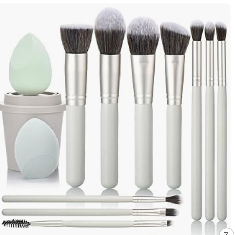 Makeup Organizer Brochas De Maquillaje Blancas Brochas De