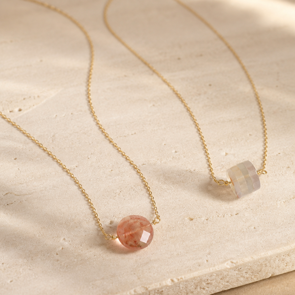 Collar Cuarzo Rosa