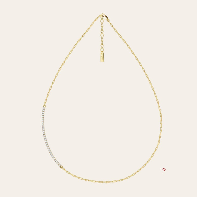 925 Sterling Silver  short Sony Necklace