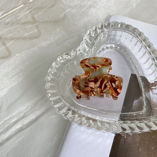 Clip de cabello Marrón Nacar Mediano