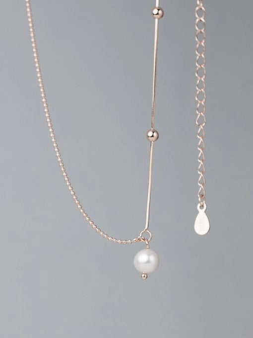 925 Sterling Silver   Lola Pearl Necklace