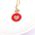 Z Pendant Necklace Red