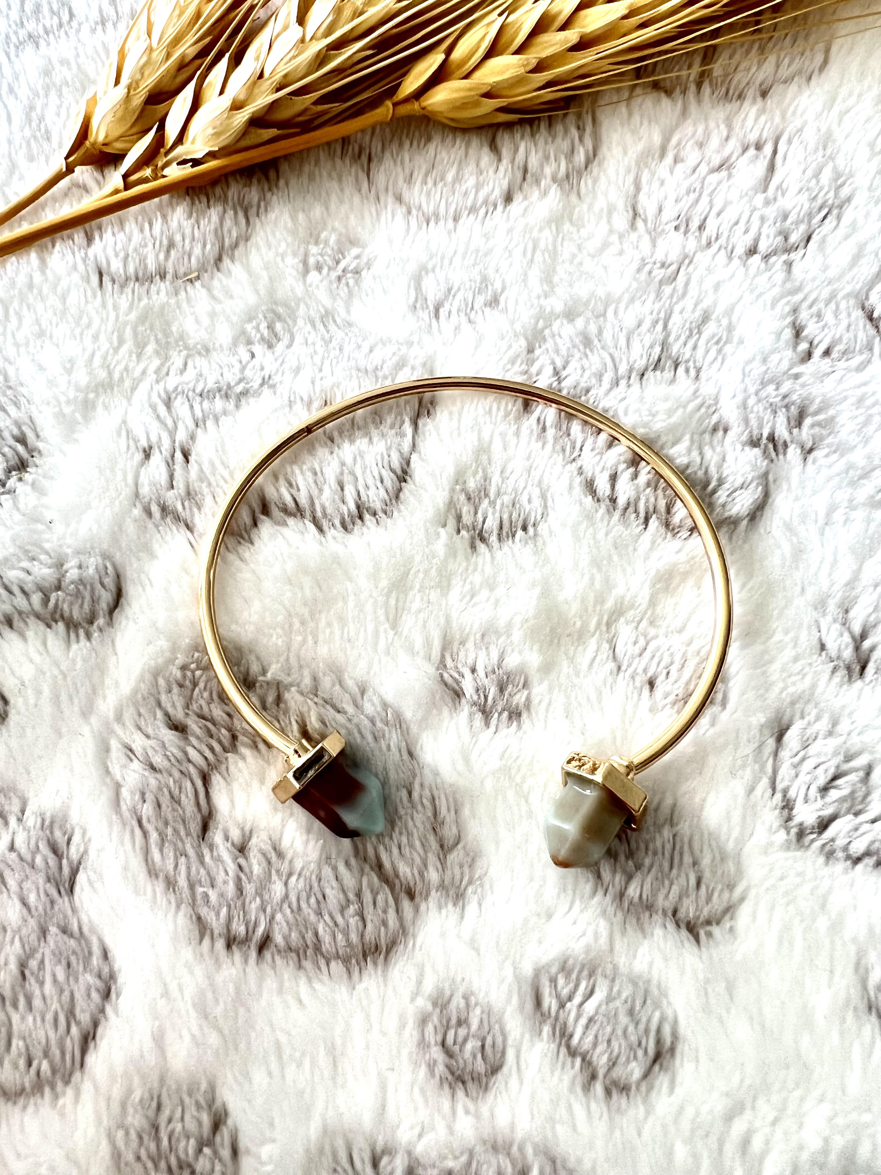 Gem Stone Gold  Bangel