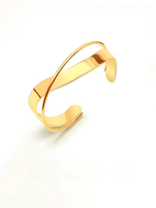 Titanium Steel Gold Cuff