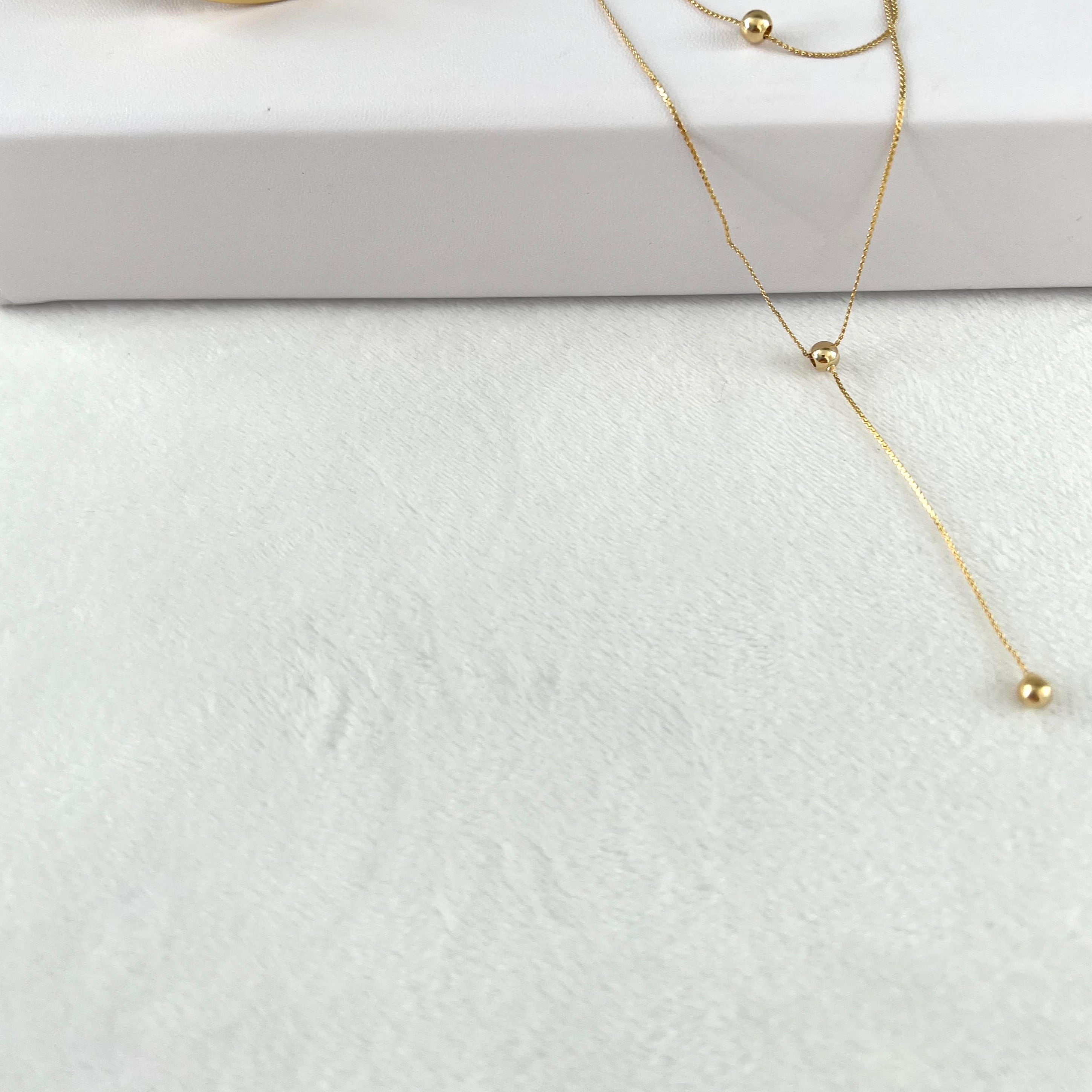 925 Sterling Silver 2 layer  Gold Ball