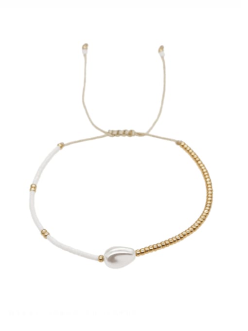 Pearl  & Gold  fine Adjustable Bracelet