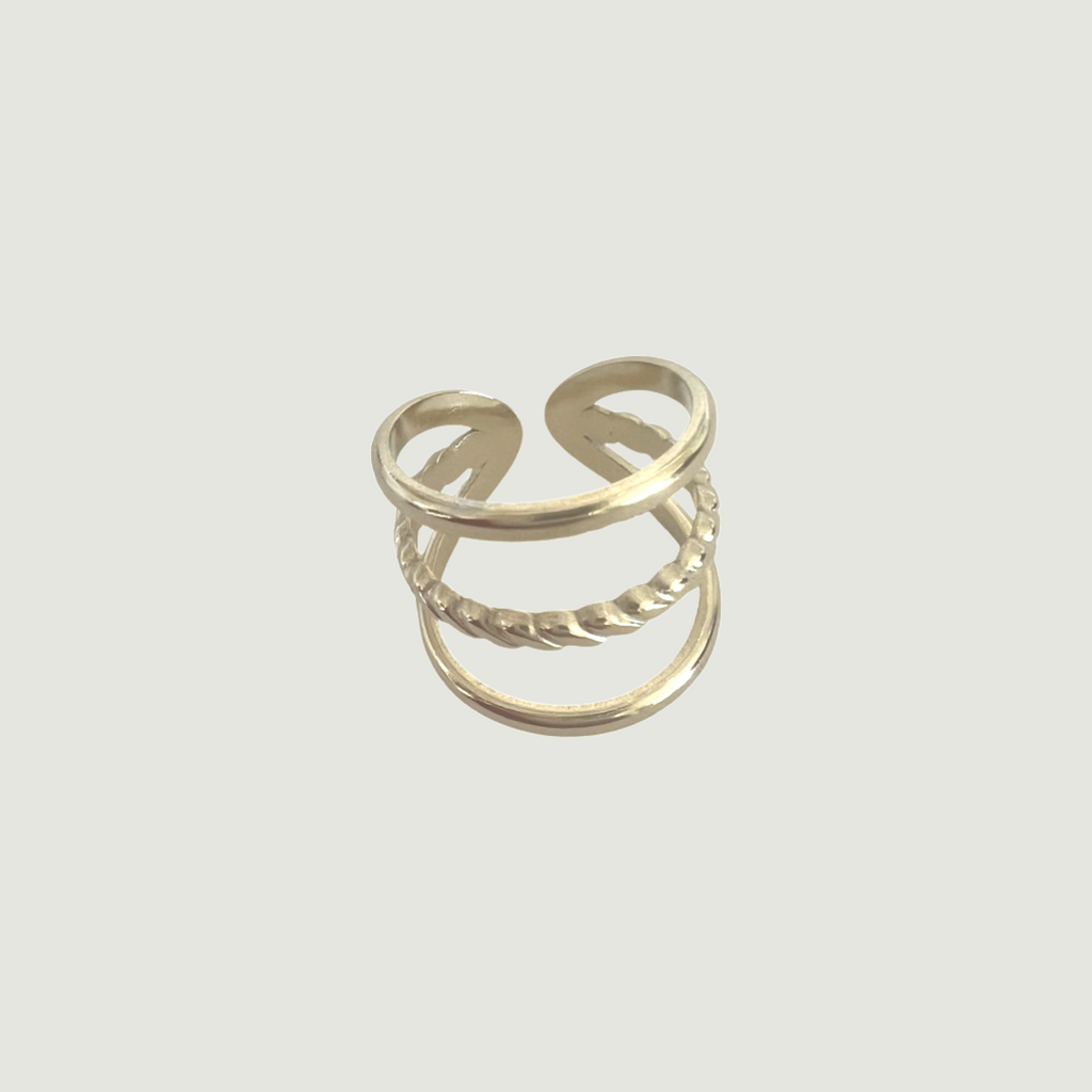 3 Lines  Gold  Ring