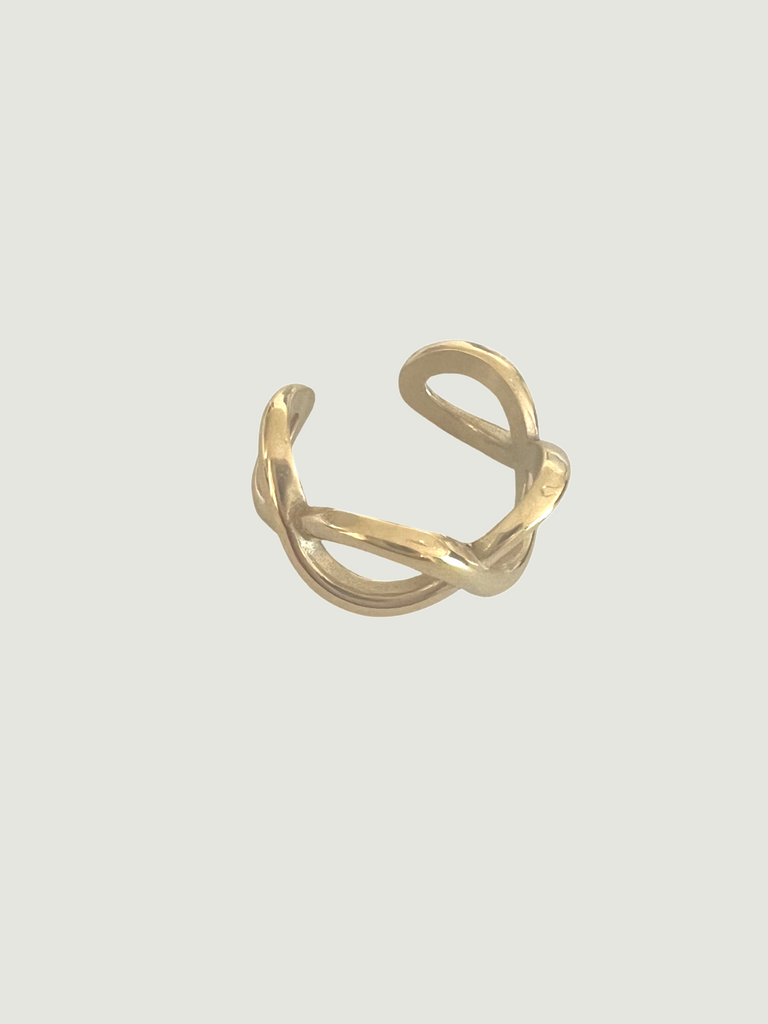 TS Braid Adjustable Ring Gold