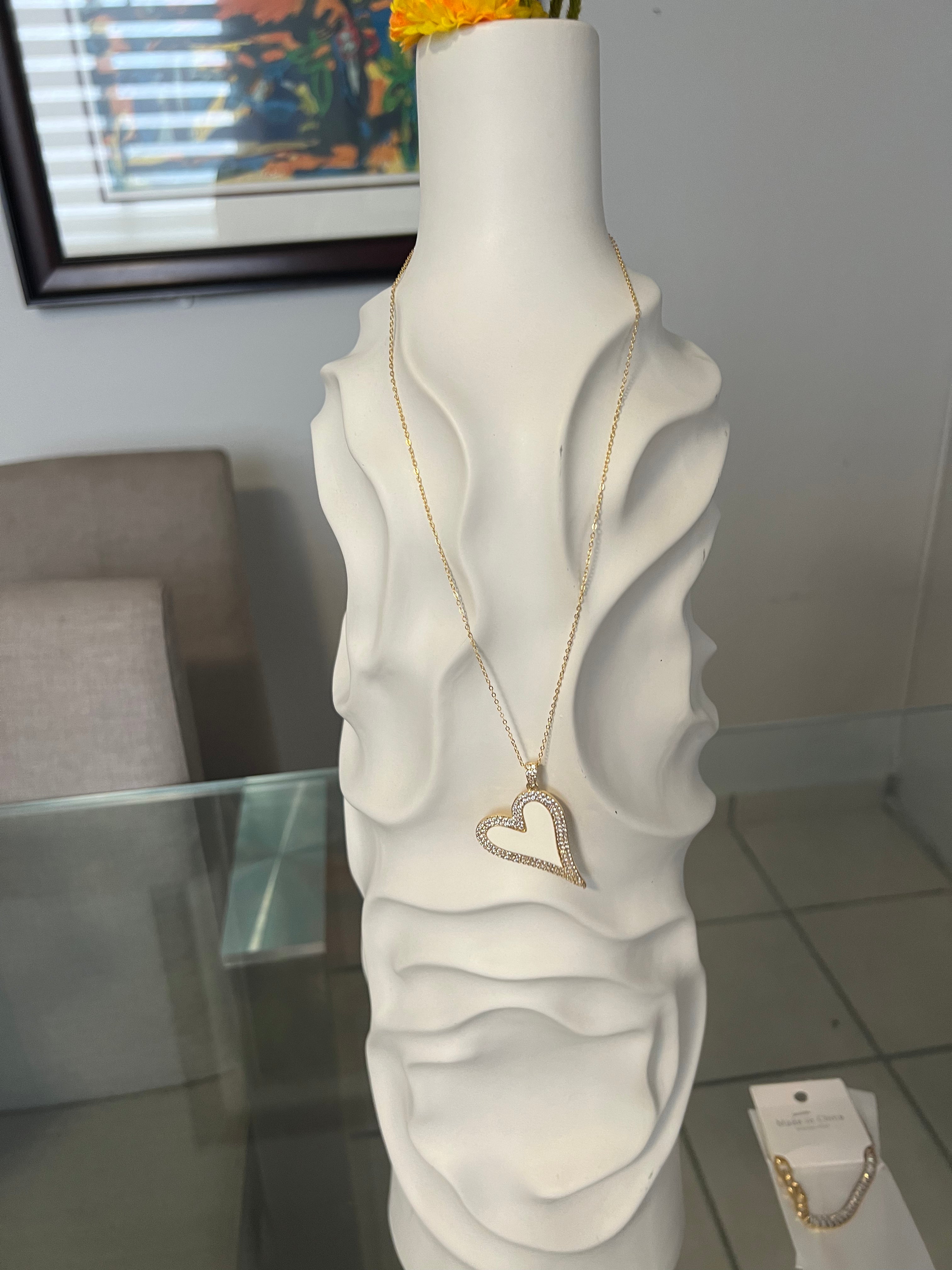 Heart 925 Sterling Silver Chains & Heart charm